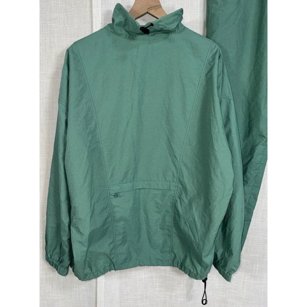 Vtg 80s The North Face 2‎ Piece Track Suit Set Jacket Pants Men's L Windbreaker